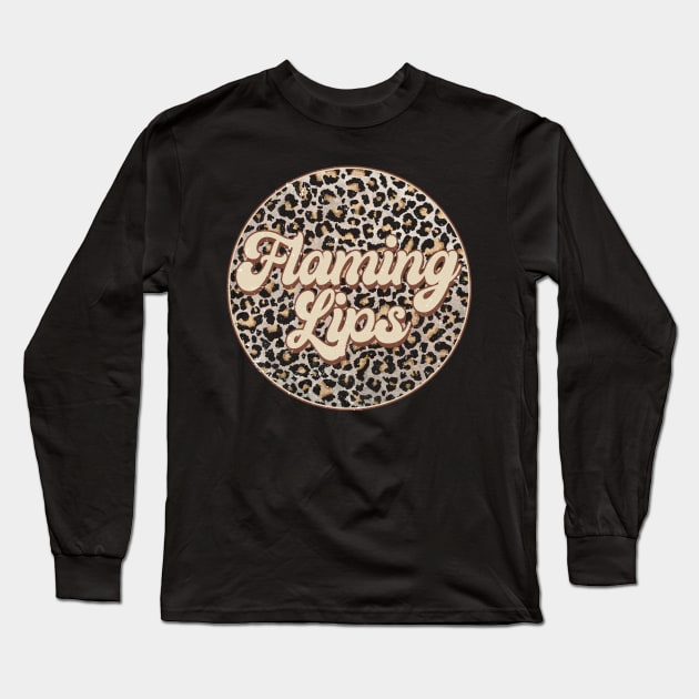 Classic Music Flaming Personalized Name Circle Birthday Long Sleeve T-Shirt by Friday The 13th